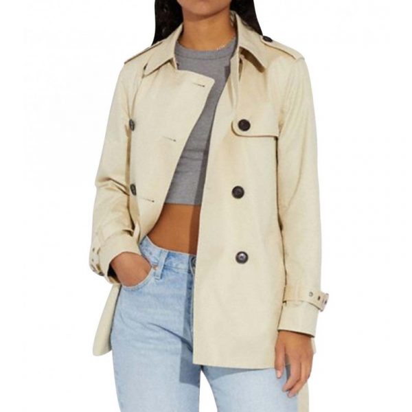 coach-off-white-solid-short-trench-coat